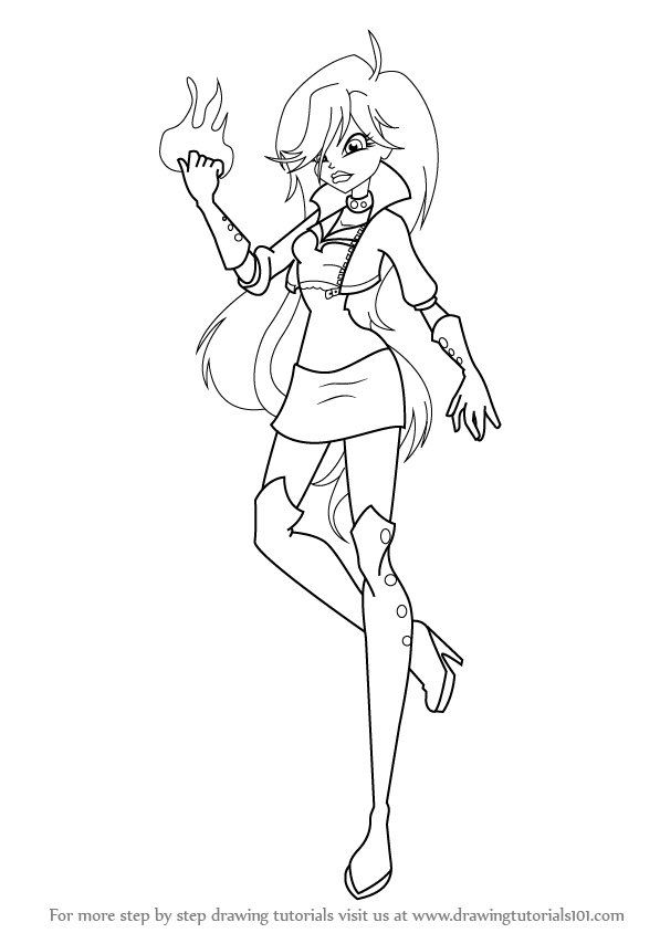 Learn How to Draw Selina from Winx Club (Winx Club) Step by Step Drawing Tutorials