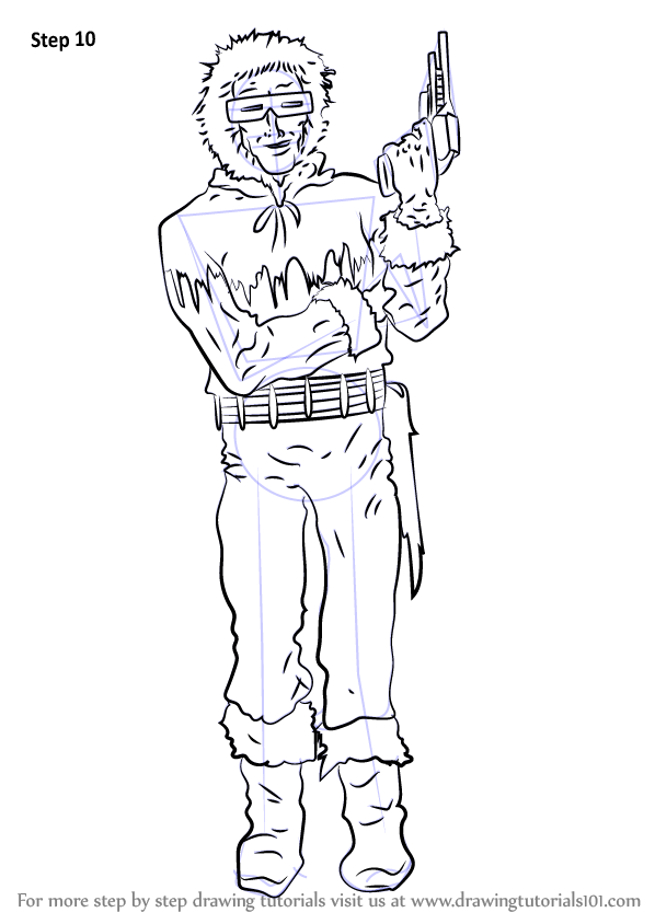 How to Draw Captain Cold (DC Comics) Step by Step