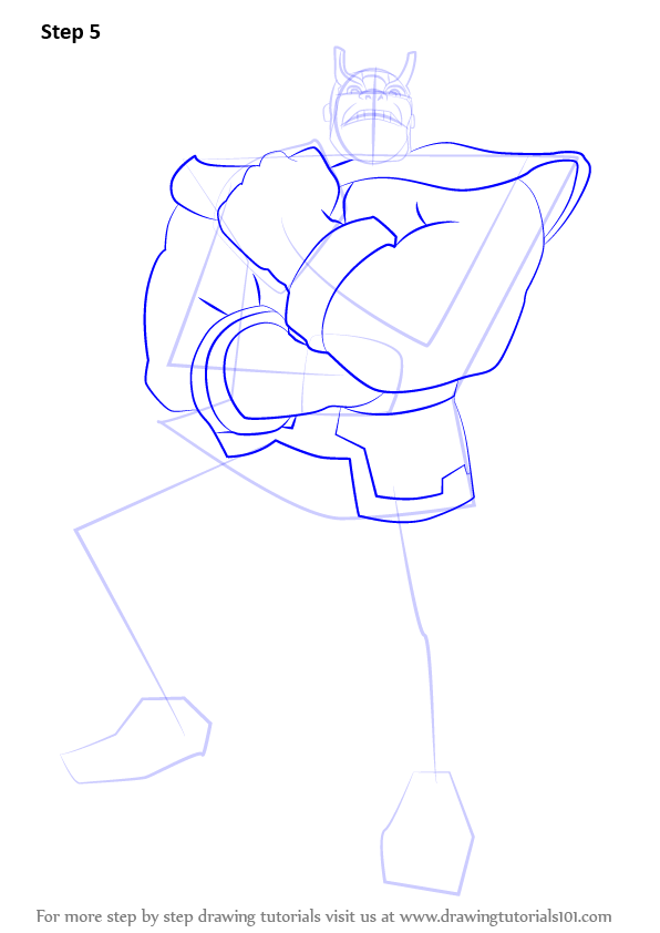 Learn How to Draw Thanos (Marvel Comics) Step by Step Drawing Tutorials