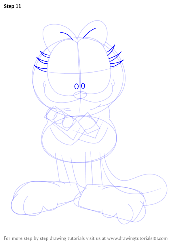 Step by Step How to Draw Nermal from Garfield