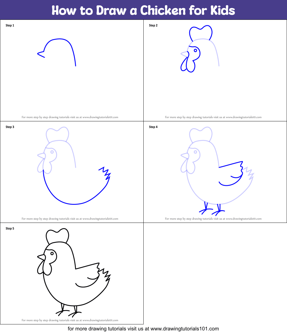 Easy Drawings for Kids- Step Step Drawing The Kitchen Table.