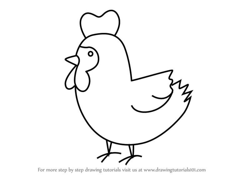 How To Draw A Chicken