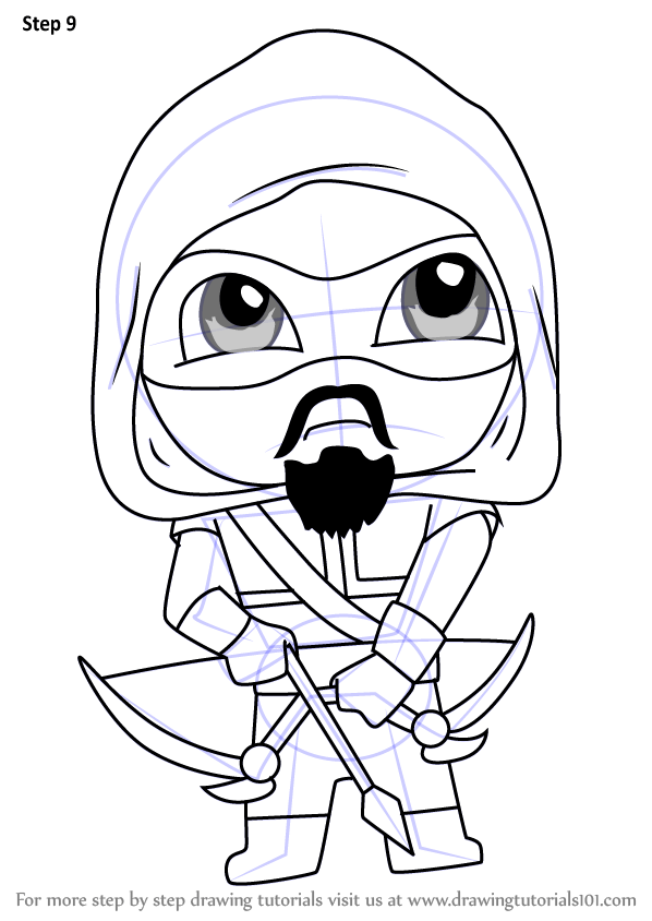 Learn How to Draw Kawaii Green Arrow (Kawaii Characters) Step by Step Drawing Tutorials