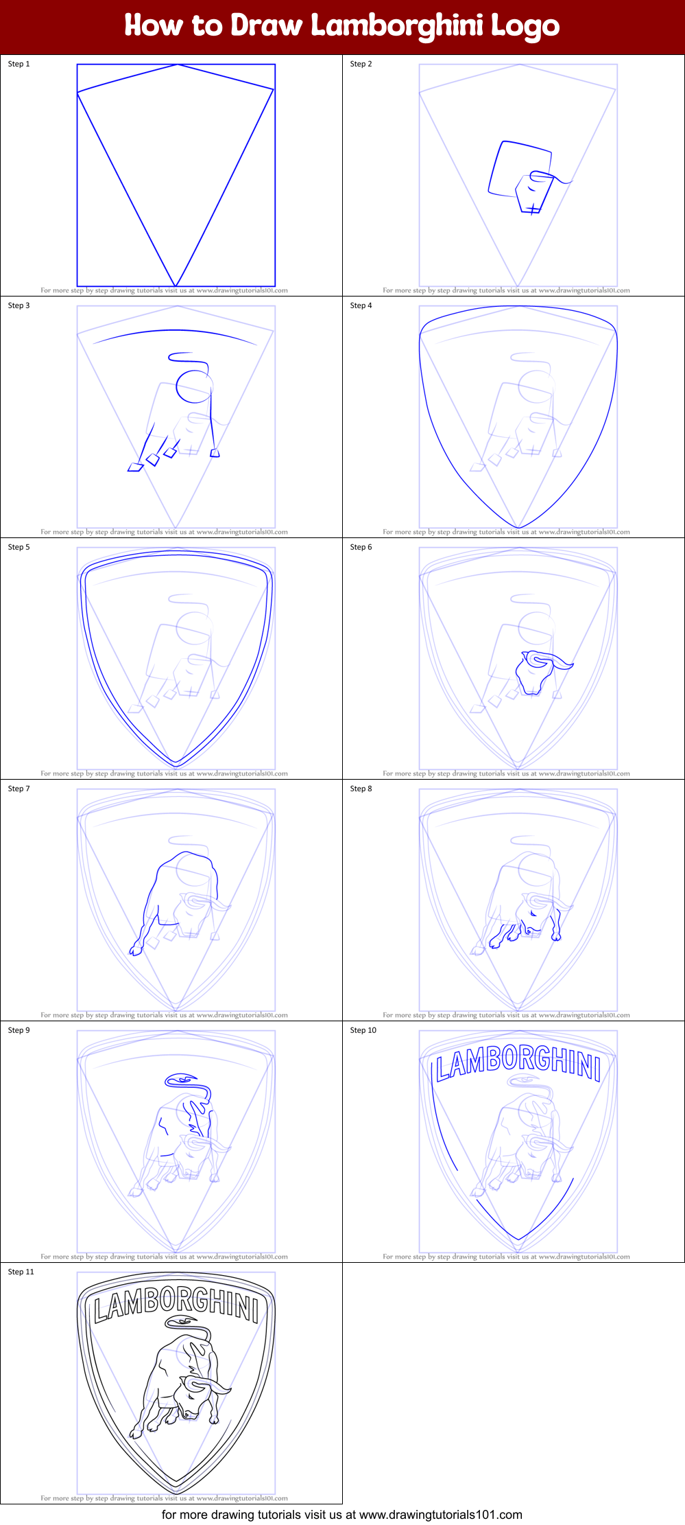 How to Draw Logo (Brand Logos) Step by Step