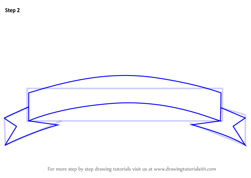 How to Draw a Banner (Everyday Objects) Step by Step