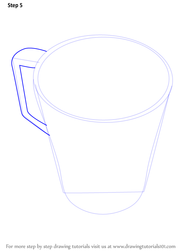 Learn How To Draw A Coffee Mug Everyday Objects Step By Step Drawing Tutorials