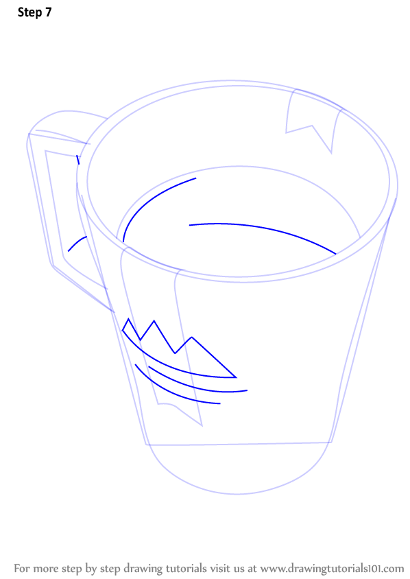 How to Draw a Coffee Mug (Everyday Objects) Step by Step