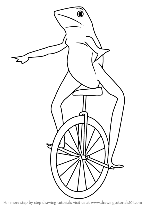 Learn How to Draw dat Boi (Memes) Step by Step Drawing