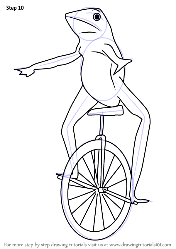 Learn How to Draw dat Boi (Memes) Step by Step Drawing