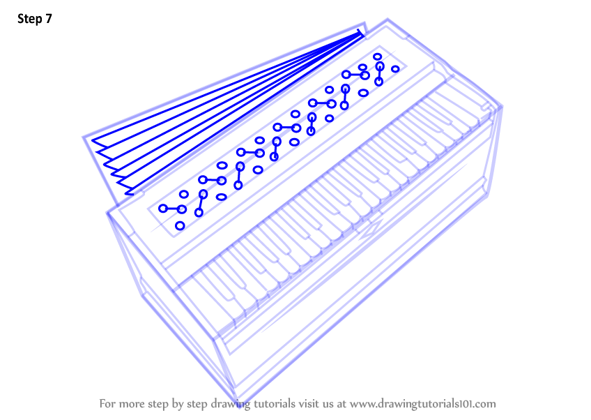 How To Draw Harmonium at How To Draw