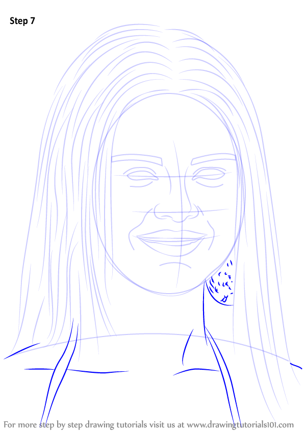 Learn How to Draw Selena Gomez (Celebrities) Step by Step Drawing Tutorials