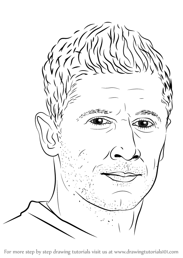 Learn How to Draw Robert Lewandowski (Footballers) Step by Step Drawing Tutorials
