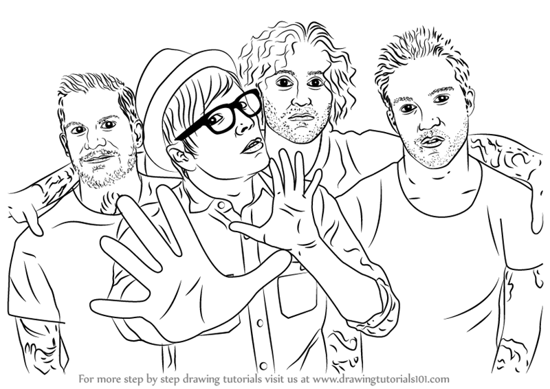 Learn How to Draw Fall Out Boy (Musicians) Step by Step Learn How to Draw Fall Out Boy (Musicians) Step by Step