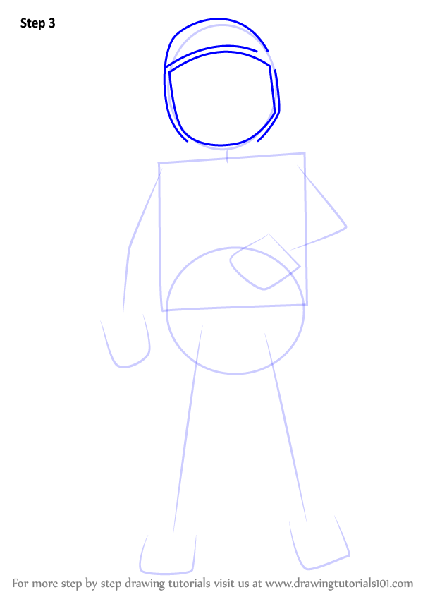 Learn How to Draw an Astronaut (Other Occupations) Step by
