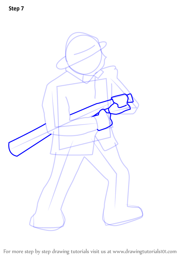 Learn How to Draw a Firefighter (Other Occupations) Step by Step