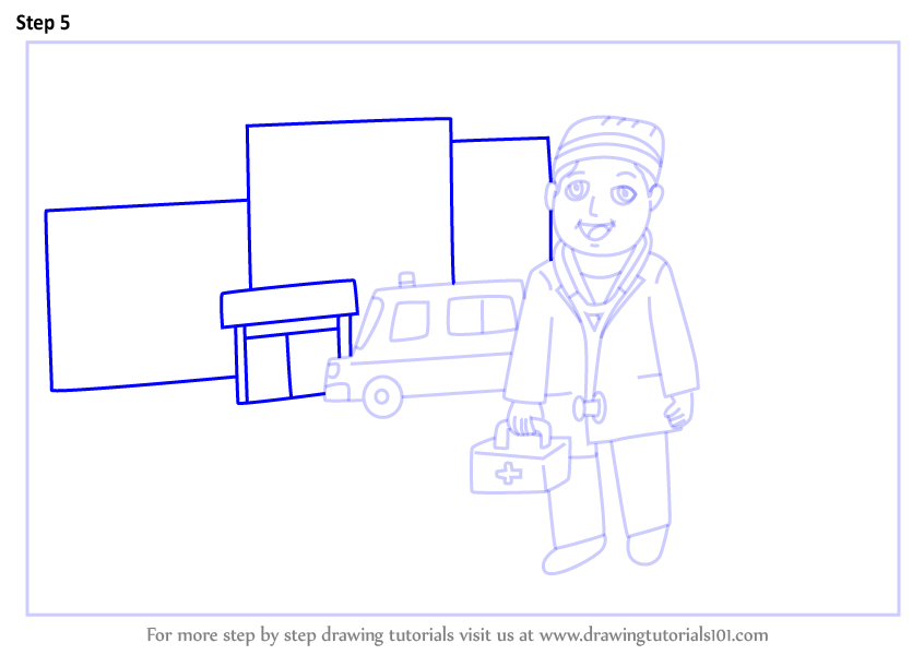 Learn How to Draw a Hospital Building with Doctor (Other