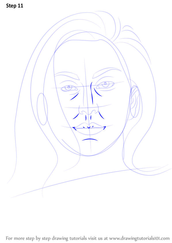 Learn How to Draw Lady Gaga (Singers) Step by Step Drawing Tutorials