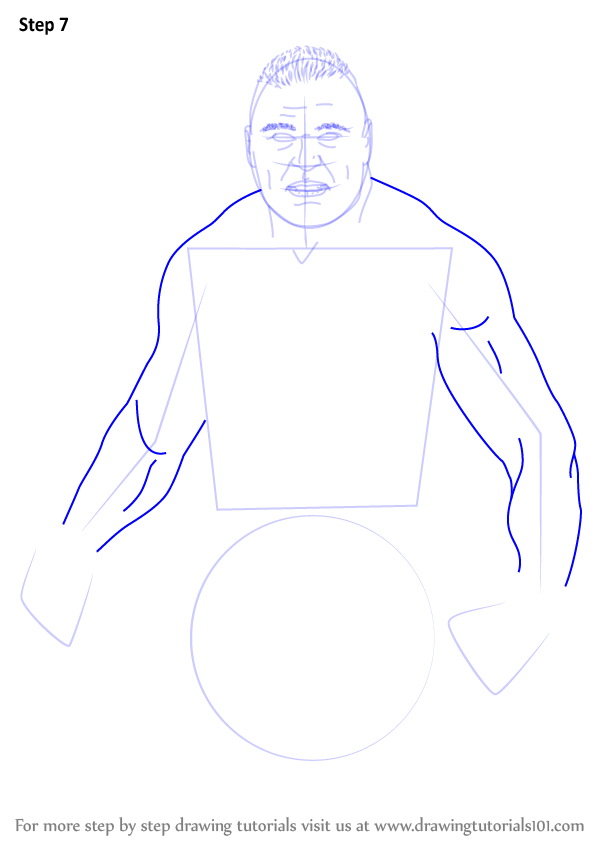 How to Draw Brock Lesnar (Wrestlers) Step by Step