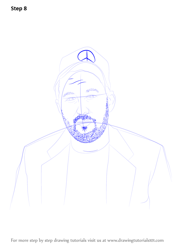 Learn How to Draw Adam The Woo (YouTubers) Step by Step Drawing Tutorials
