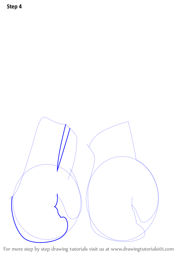 Learn How to Draw Boxing Gloves (Boxing) Step by Step