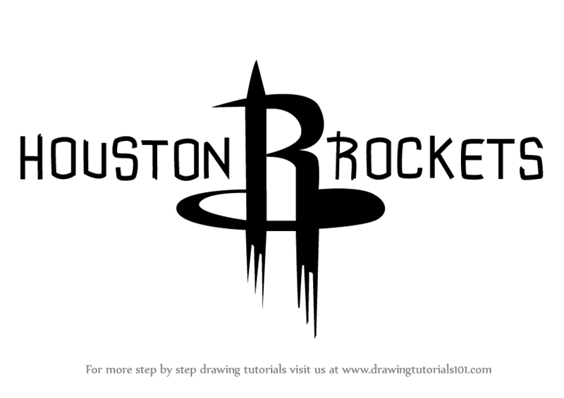 Learn How to Draw Houston Rockets Logo (NBA) Step by Step Drawing Tutorials