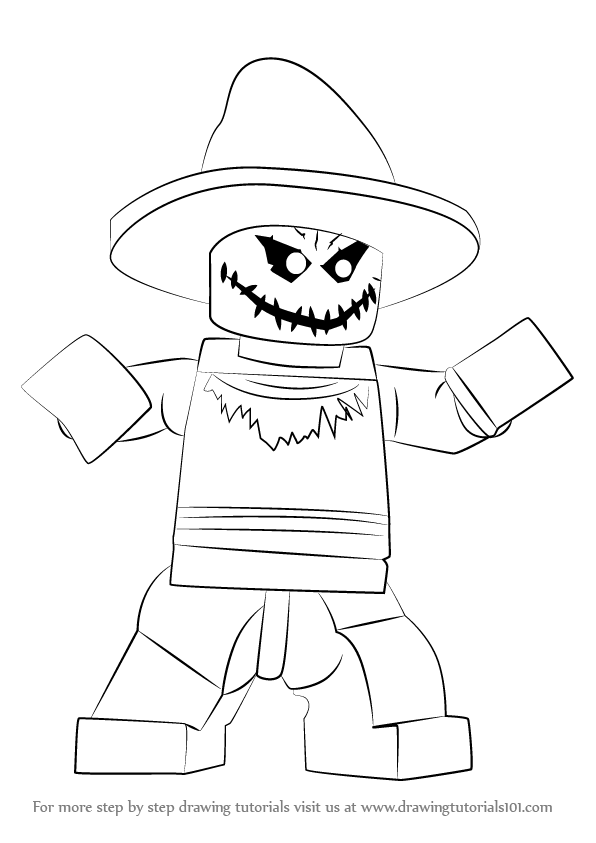 Learn How to Draw Lego The Scarecrow (Lego) Step by Step