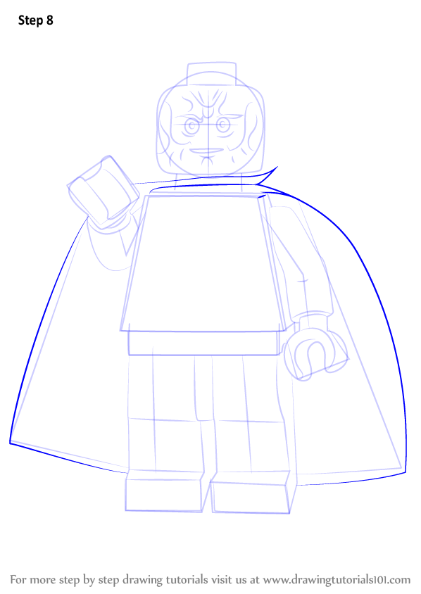 Step by Step How to Draw Lego Vision