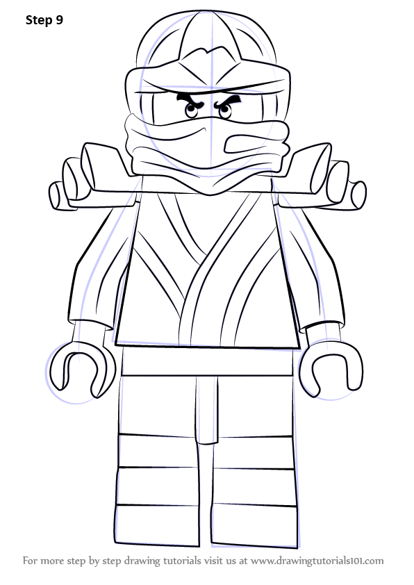 Learn How to Draw Golden Ninja from Ninjago (Ninjago) Step by Step Drawing Tutorials