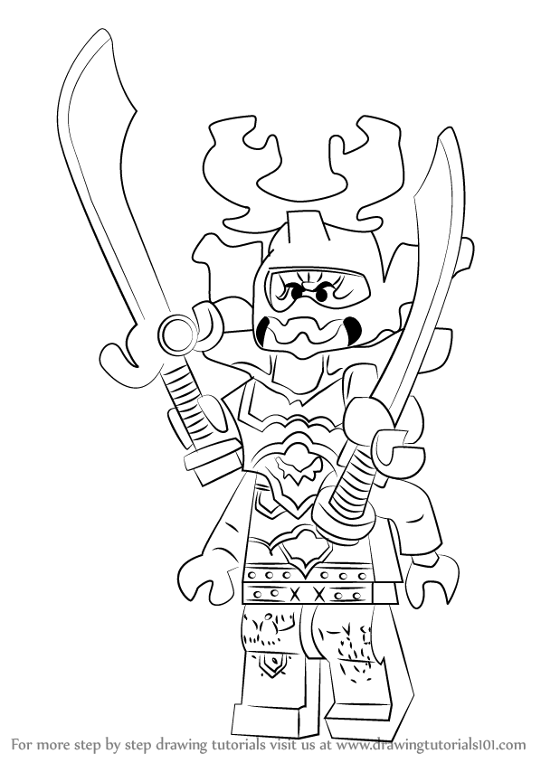 Learn How to Draw Kozu from Ninjago (Ninjago) Step by Step Drawing Tutorials