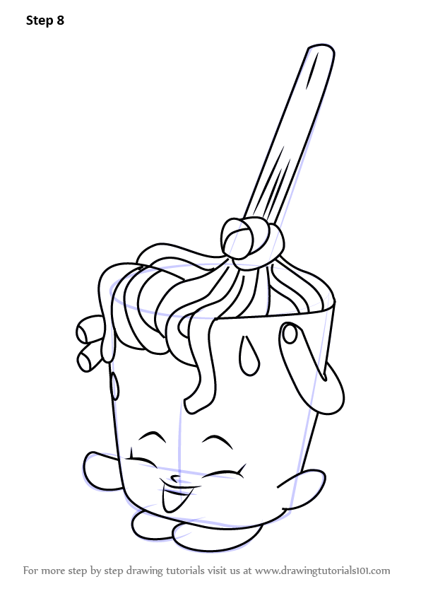 Learn How to Draw Molly Mops from Shopkins Step by Step Drawing Tutorials