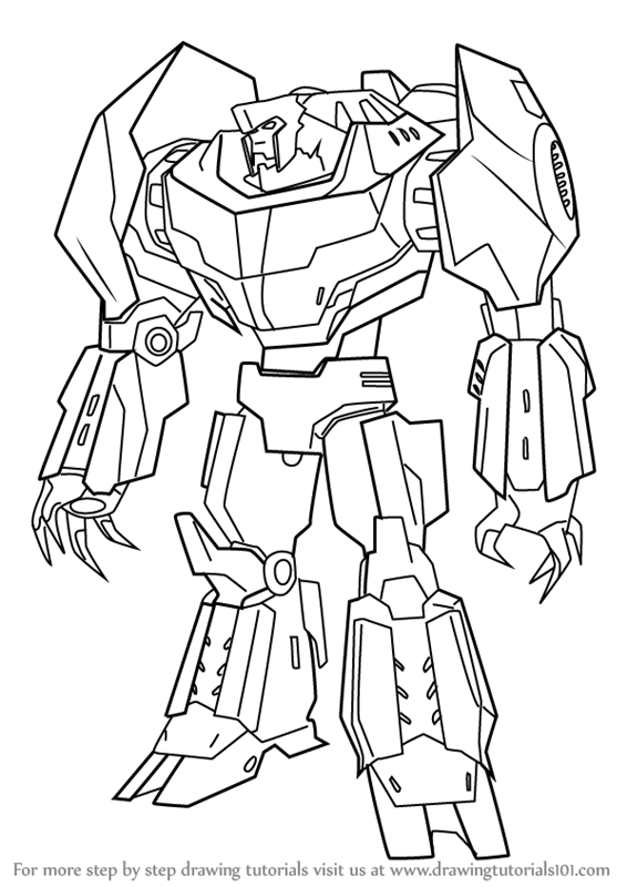 Learn How to Draw Grimlock from Transformers (Transformers) Step by
