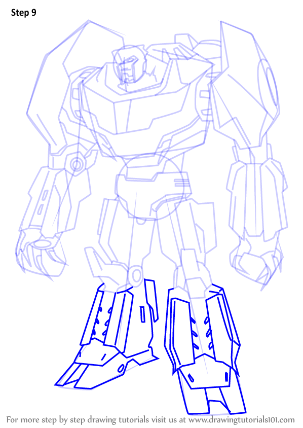 Learn How to Draw Grimlock from Transformers (Transformers) Step by Step Drawing Tutorials