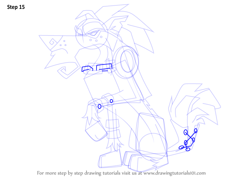 Learn How to Draw Greely from Animal Jam (Animal Jam) Step by Step Drawing Tutorials