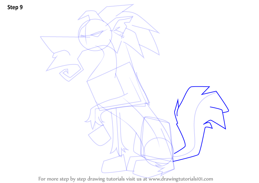 Learn How to Draw Greely from Animal Jam (Animal Jam) Step by Step Drawing Tutorials