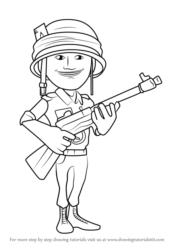 Learn How to Draw Rifleman from Boom Beach (Boom Beach) Step by Step Drawing Tutorials