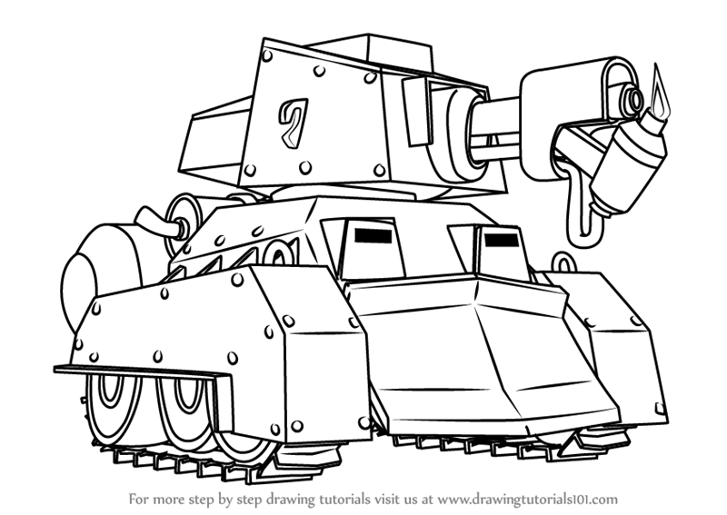 Learn How to Draw Scorcher from Boom Beach (Boom Beach) Step by Step Drawing Tutorials