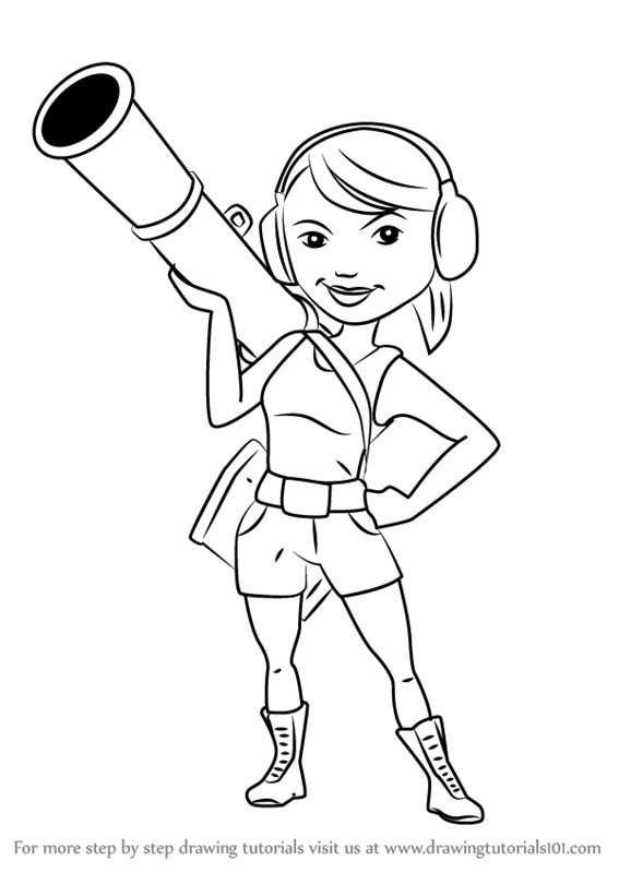 Learn How to Draw Zooka from Boom Beach (Boom Beach) Step by Step Drawing Tutorials