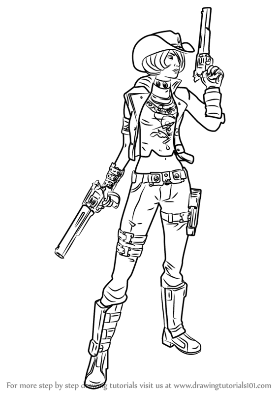 Zero Borderlands 2 Drawings Coloring Pages Coloring Pages
