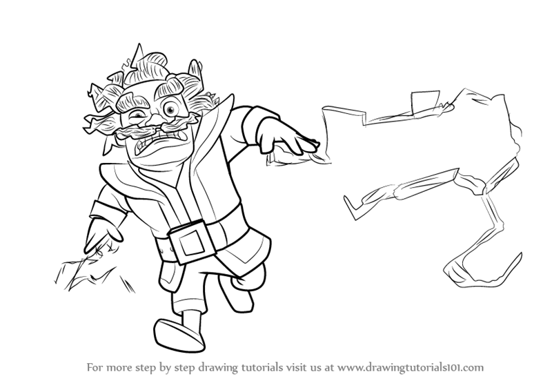 Learn How to Draw Electro Wizard from Clash Royale (Clash Royale) Step by Step Drawing Tutorials
