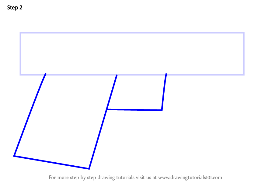 Learn How to Draw Glock18 from Counter Strike (Counter Strike) Step by Step Drawing Tutorials