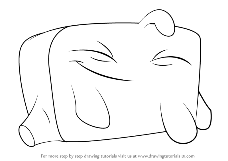 How to Draw Blue from Cut the Rope (Cut the Rope) Step by Step