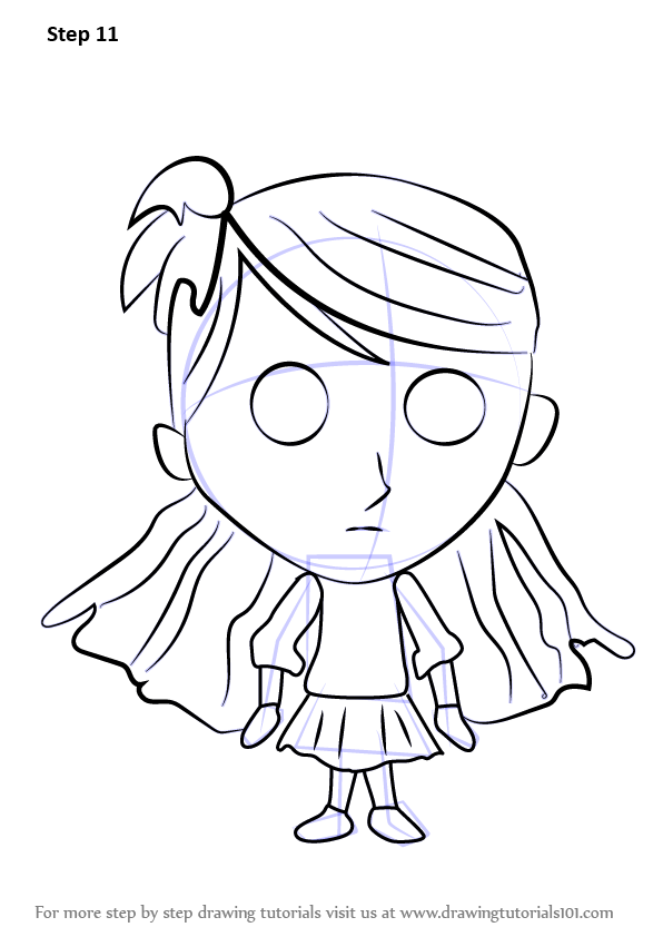 Learn How to Draw Wendy from Don't Starve (Don't Starve) Step by Step Drawing Tutorials