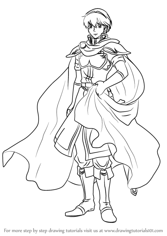 Step by Step How to Draw Marth from Fire Emblem