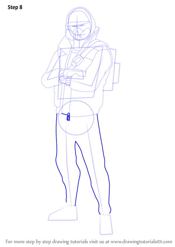 Learn How to Draw Abstrakt from Fortnite (Fortnite) Step by Step Drawing Tutorials