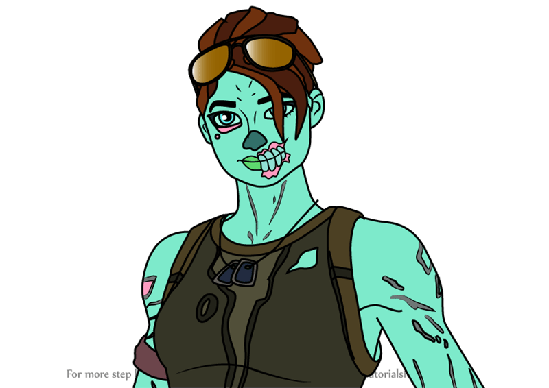 Learn How to Draw Marine Corpse Ramirez from Fortnite (Fortnite) Step by Step Drawing Tutorials