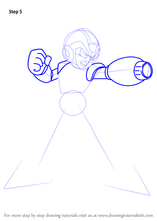 Learn How to Draw Mega Man X from Mega Man Zero (Mega Man Zero) Step by