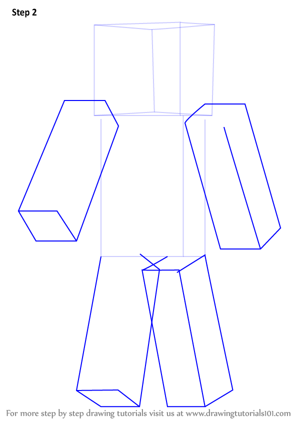 Learn How to Draw Magnus from Minecraft (Minecraft) Step by Step Drawing Tutorials