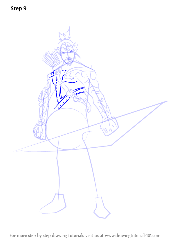 Learn How to Draw Hanzo from Overwatch (Overwatch) Step by Step Drawing Tutorials