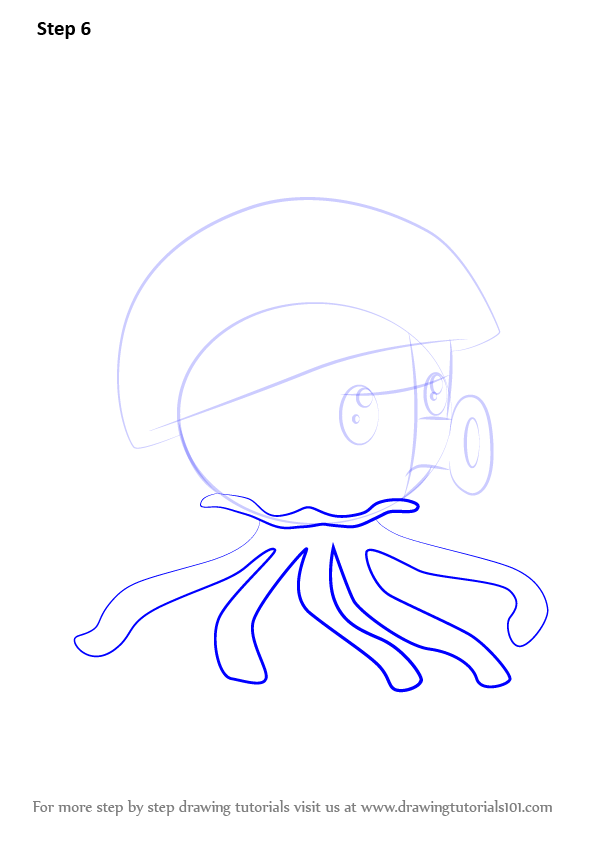 Learn How to Draw Seashroom from Plants vs. Zombies (Plants vs. Zombies) Step by Step Drawing