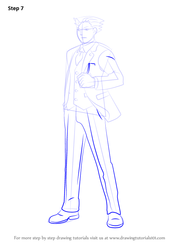 Learn How to Draw Phoenix Wright from Professor Layton (Professor